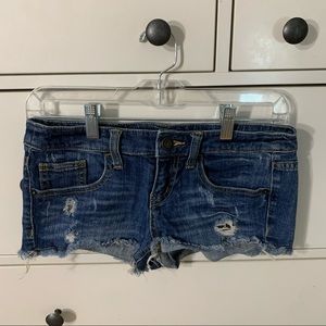 Jean cutoff shorts. Size 0